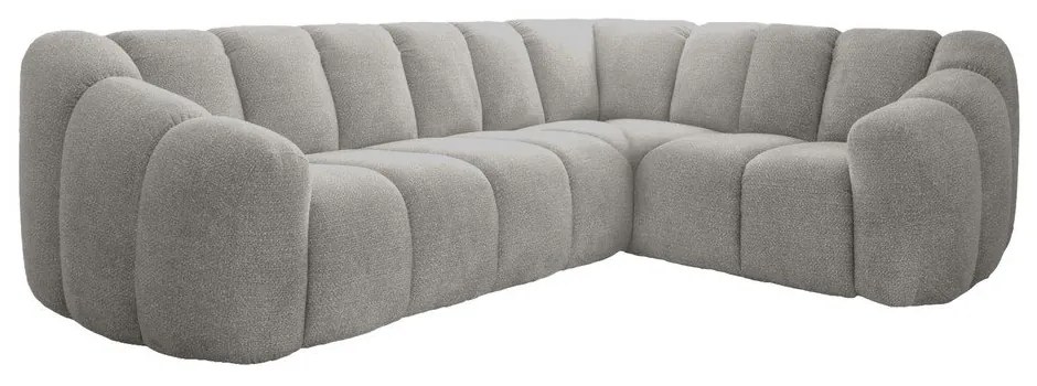 Svetlosivá rohová pohovka (pravý roh/do L) Shell – Miuform