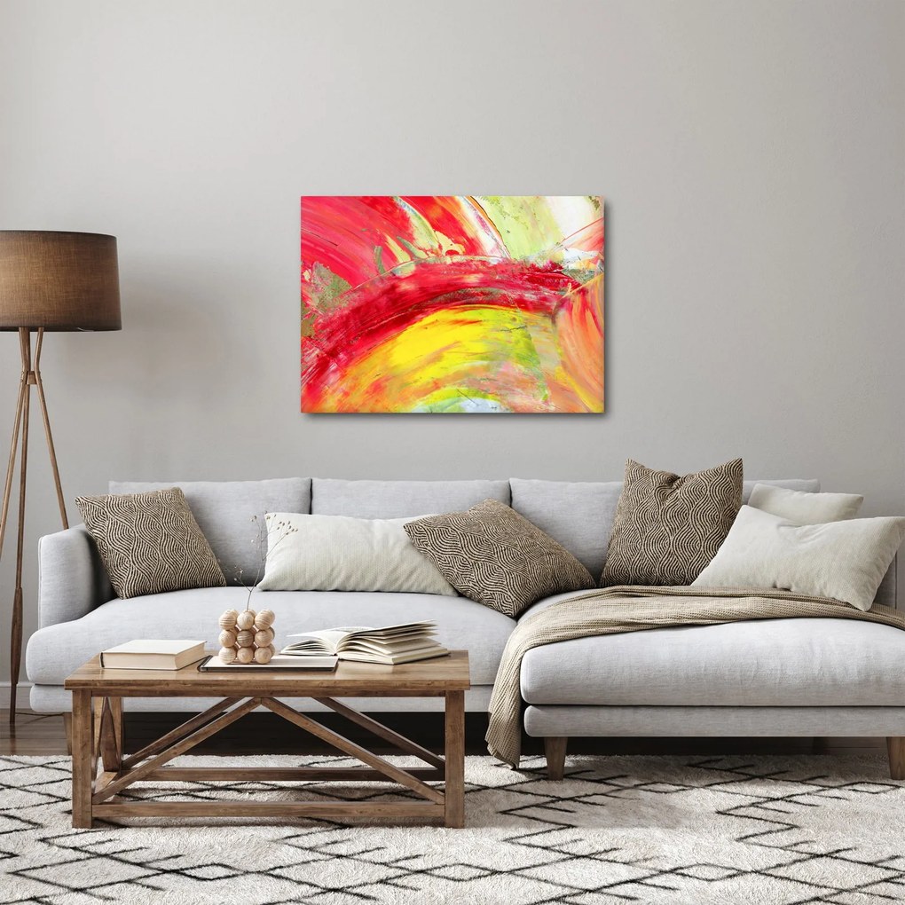 Obraz abstrakcie - maľba (70x50 cm)