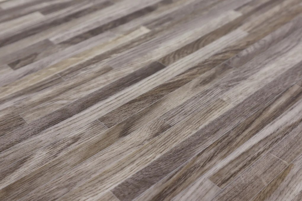 PVC podlaha - lino Toptex Line Oak 906L, na mieru, šíře 5m, šedá, filc, chodba / predsieň