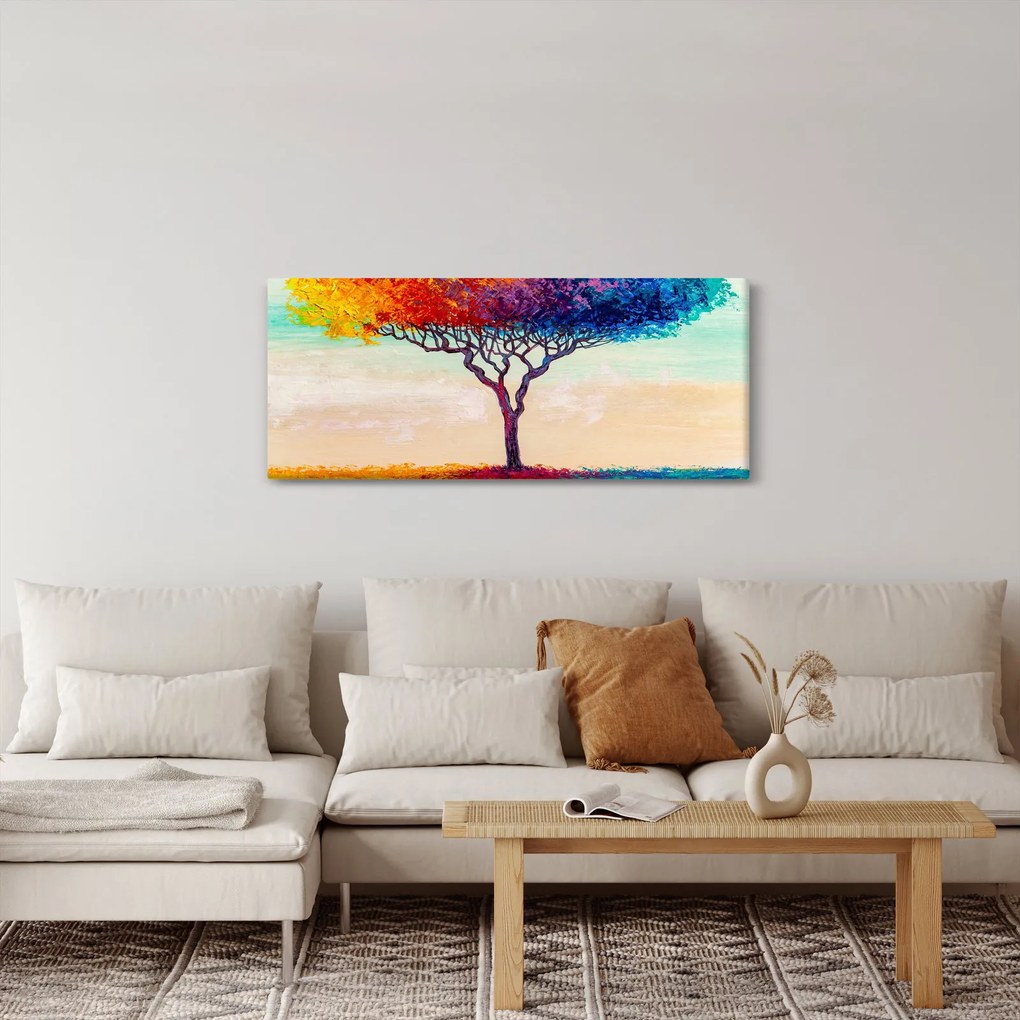 Obraz maľovaného stromu (120x50 cm)