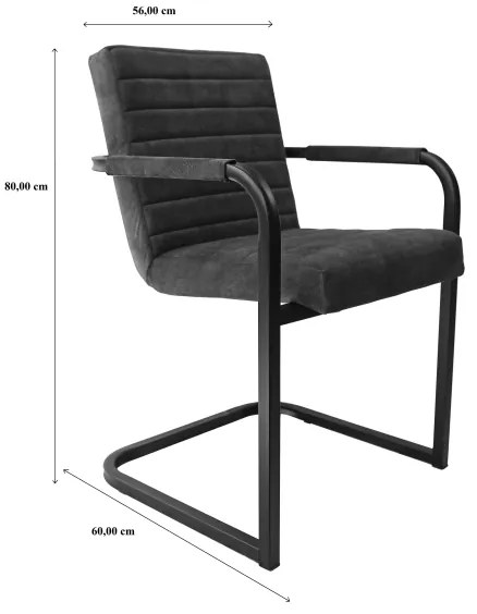 Jedálenská stolička BART sivá