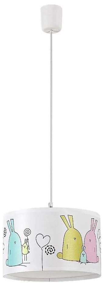 Rabalux 72166 - Detský luster na lanku FLAPPY 1xE27/40W/230V