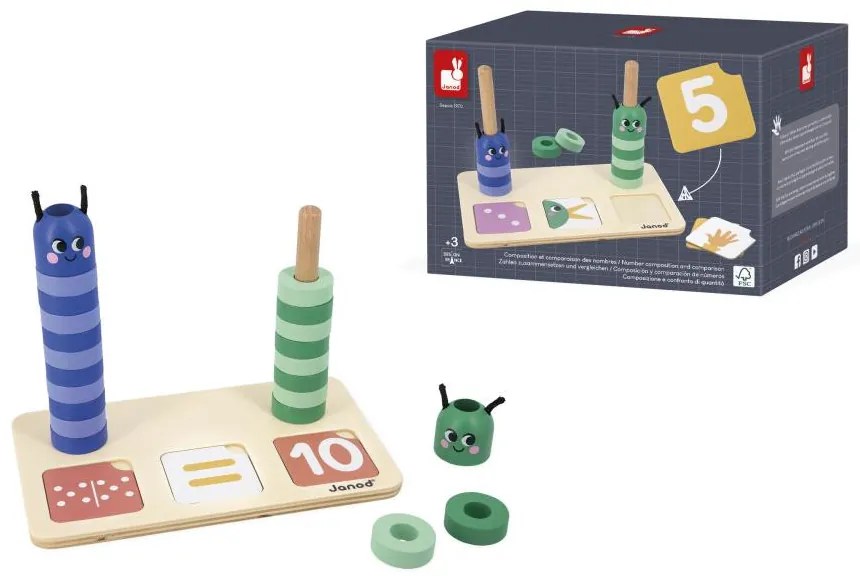 Vzdelávacia hra pre deti - skladanie a porovnávanie čísel - Záhrada