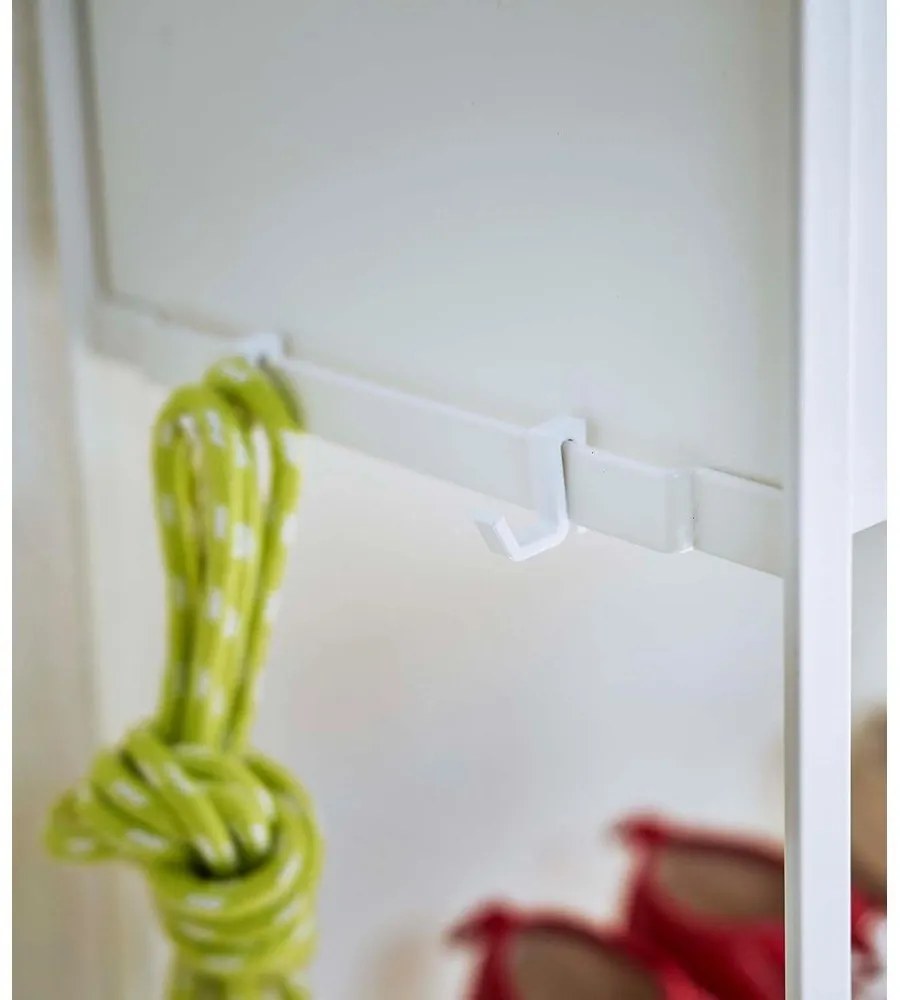 Biely kovový detský stojan na topánky 74,5x74,5x22 cm Tower – YAMAZAKI