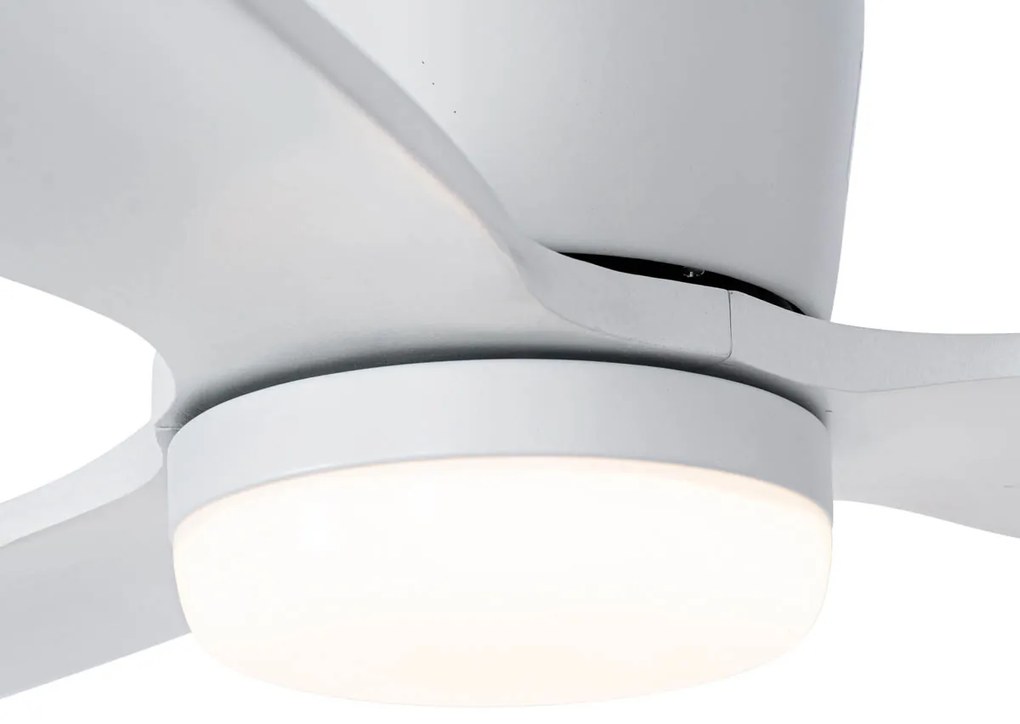 Inteligentný stropný ventilátor biely 132 cm vrátane LED stmievateľný s diaľkovým ovládaním - Sofio