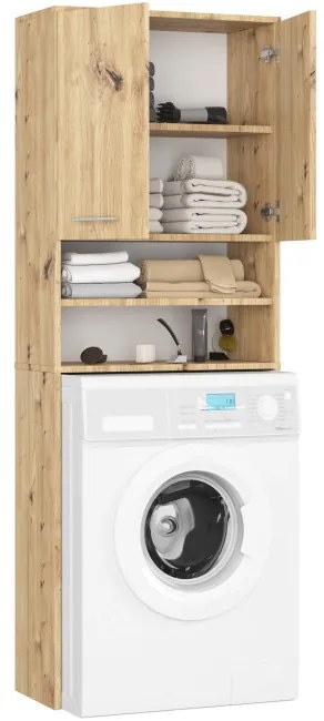 Kúpeľňová skrinka nad práčku FIN dub artisan