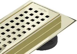 Mexen Flat 360° M08 otočný sprchový žľab 100 cm, zlatý - 1525100-40