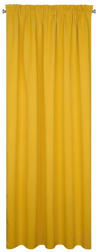 ZATEMŇOVACÍ ZÁVES NA PÁSKE BLACKOUT 135X270 CM HORČICOVÁ