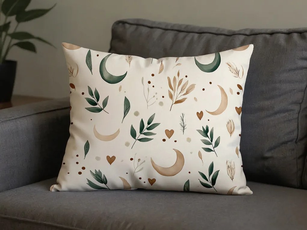 Obliečka na vankúš z mikrovlákna BOHO MOON 50x70 cm, krémový