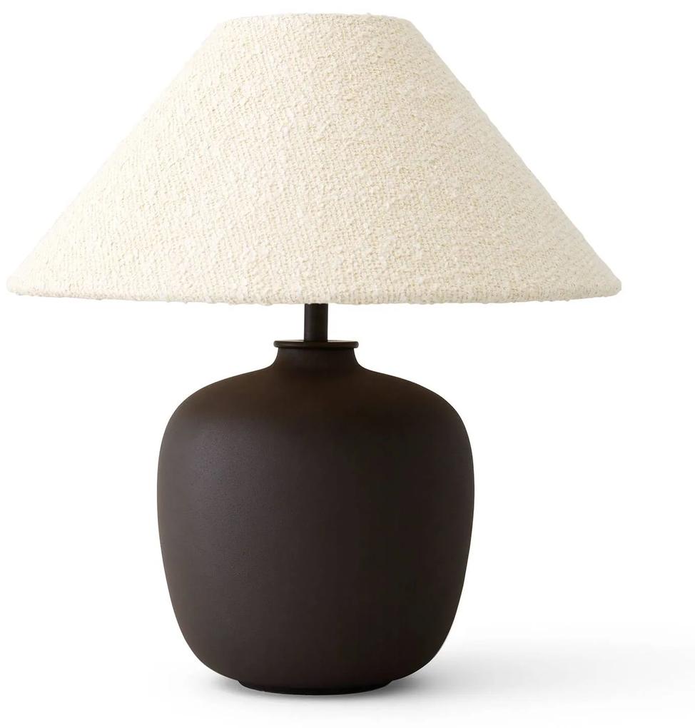 Menu Torso stolová LED lampa, hnedá/biela, 37 cm