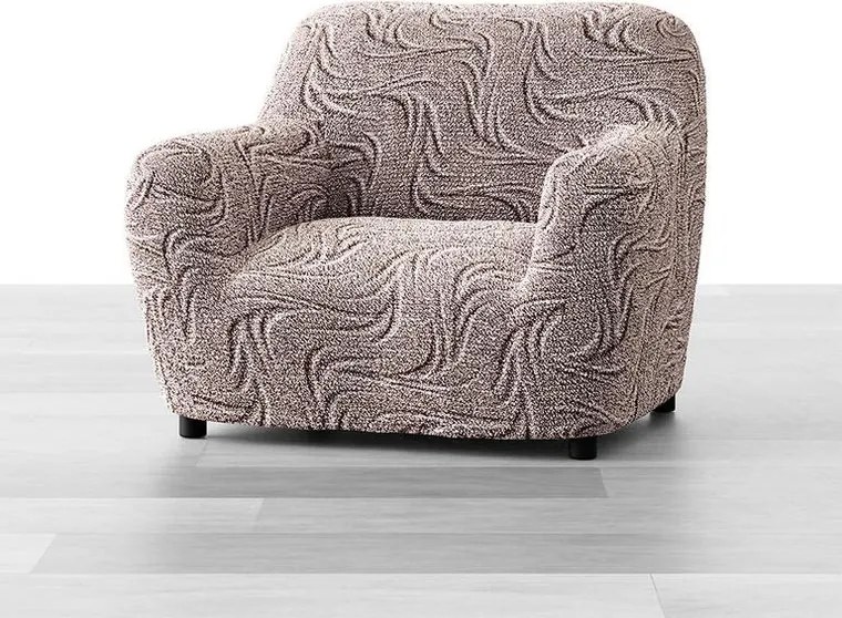 Bielastické poťahy BRILLANTE hnedé kreslo (š. 60 - 110 cm)