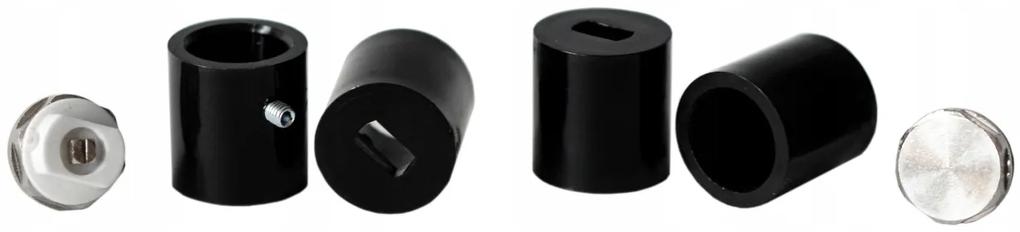 Regnis LOX, vykurovacie teleso 530x1800mm so stredovým pripojením 50mm, 765W, čierna matná, LOX180/50/D5/BLACK