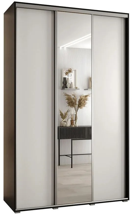 Skriňa 45 Canaris 3 160 čierna/biela/silver