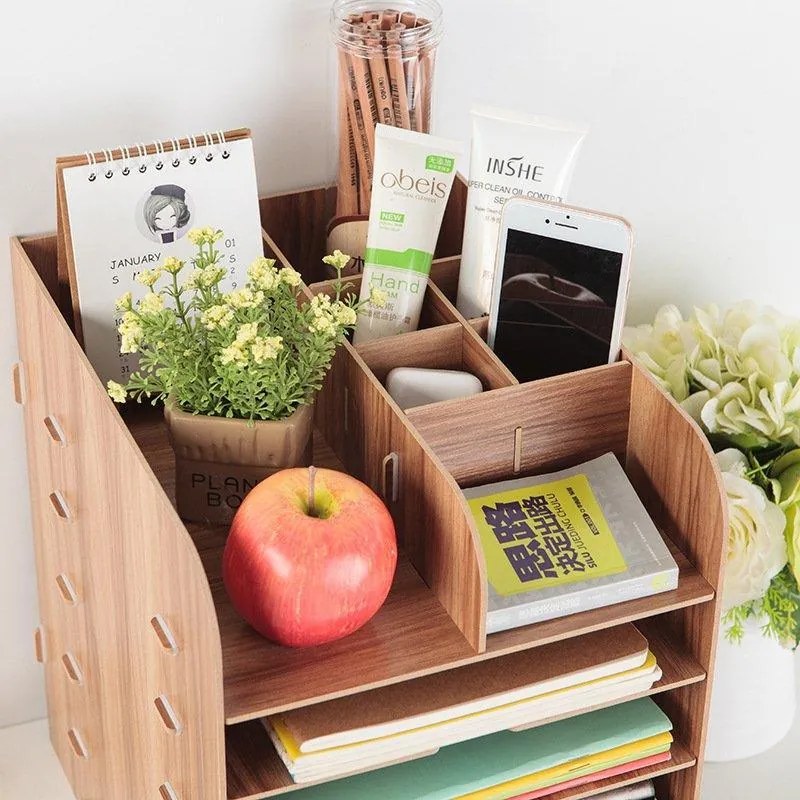 Vysoký kombinovaný DIY zakladač na dokumenty QS506 dub/svetlé drevo