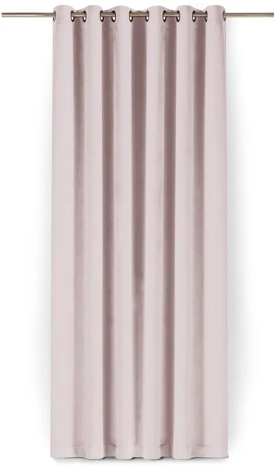 Svetloružový zamatový dimout záves 140x250 cm Velto – Filumi