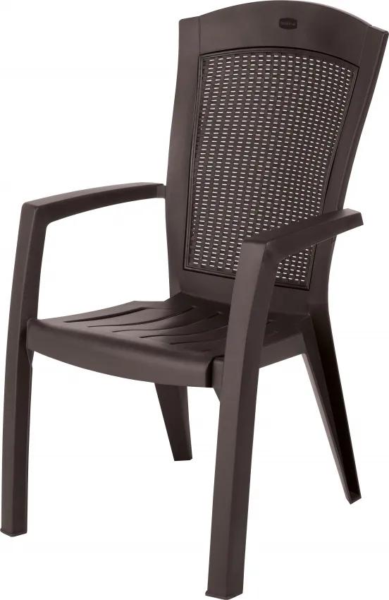 Záhradná jedálna stolička KETER Minnesota - Brown