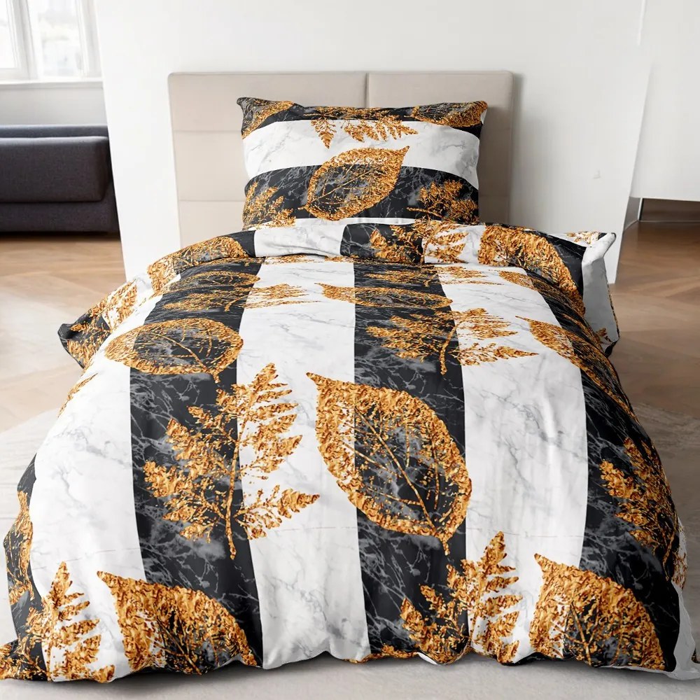 Bavlnené obliečky RENA GOLDEN LEAFS 2-dielna sada 140x200 cm