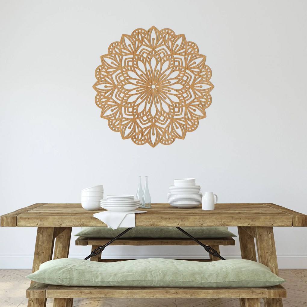 SENTOP | Drevená mandala Harmónia – Elegantná dekorácia na stenu | SENTOP HDF0252