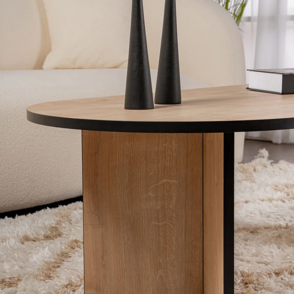 Konferenčný stolík Sable Sapphire Oak Black