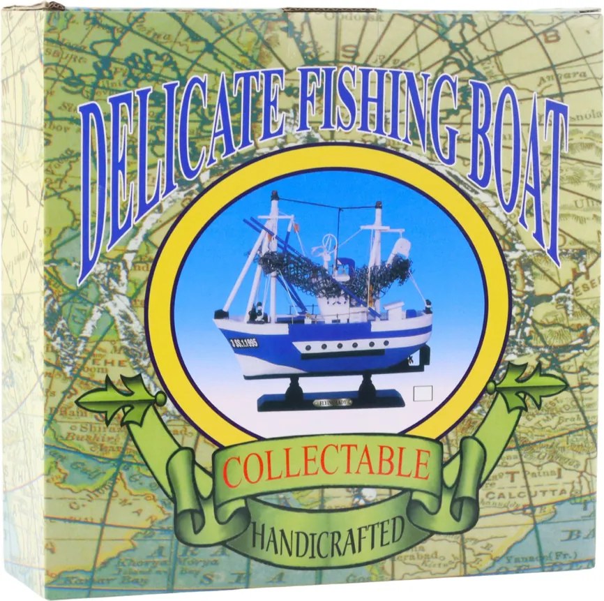 LEAN Toys Zberateľský model lode Flying Lady Blue 24x23cm