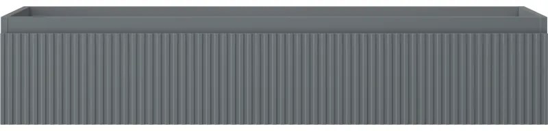 Mexen Rivel, kúpeľňová skrinka 120 cm, 1 zásuvka, drážkovaná, grafitová matná, 91A20-12023-1-BF66