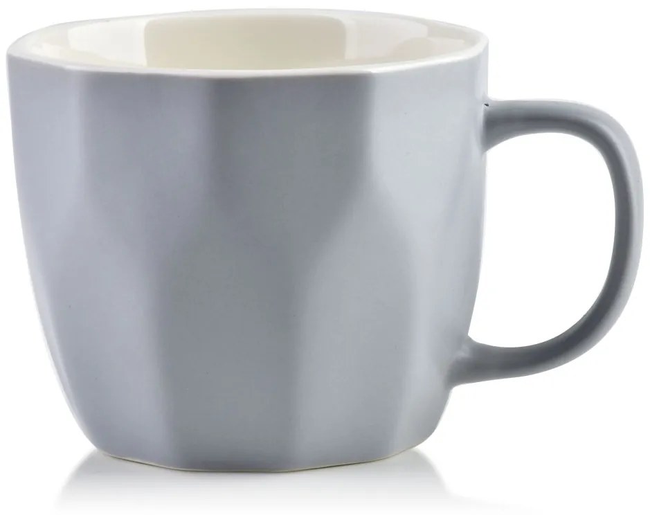 Hrnček SALLY GEO 380 ml sivý