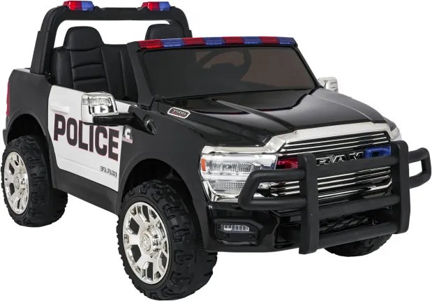 Elektrické autíčko RAM 3500 policajné čierne