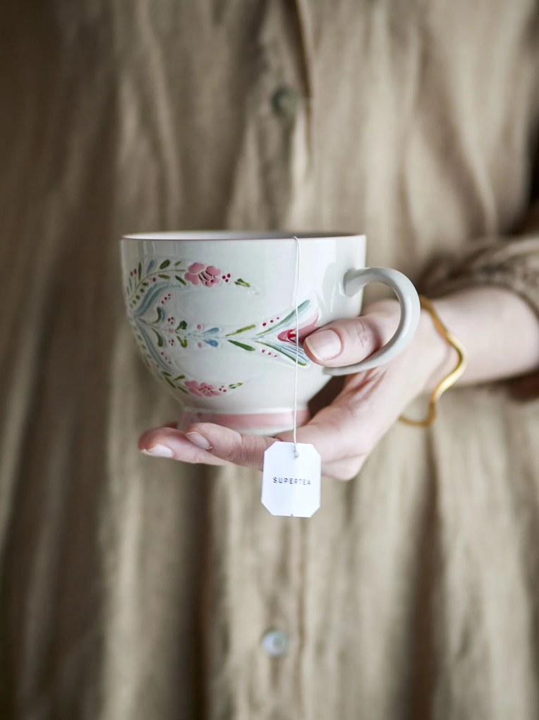 Bloomingville Hrnček Rosalynde White 400 ml