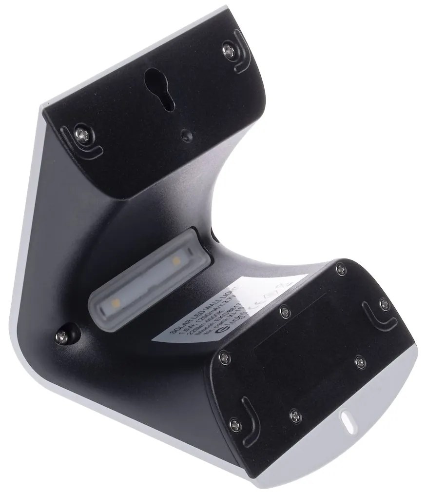 Exteriérové solárne nástenné LED svietidlo Butterfly, 1x LED 1,5w, biela, pohybový senzor