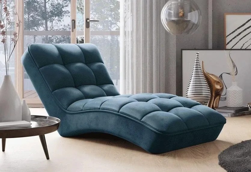 Relaxačné kreslo - leňoška NANA, modrá (Nube 40)