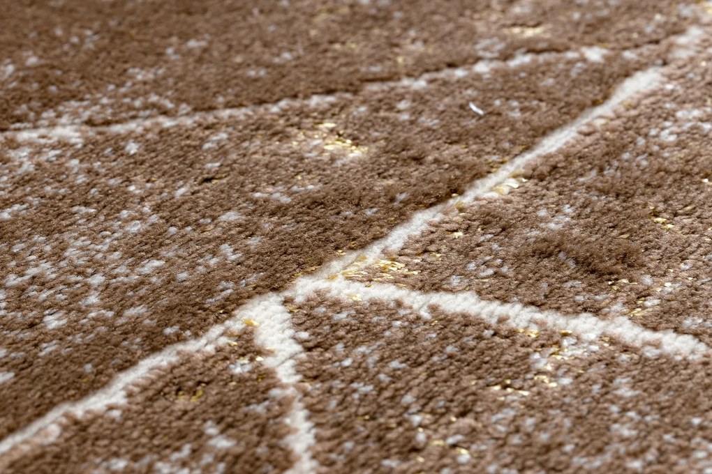 Moderný koberec MEFE 2783 Mramor, tmavo-béžový