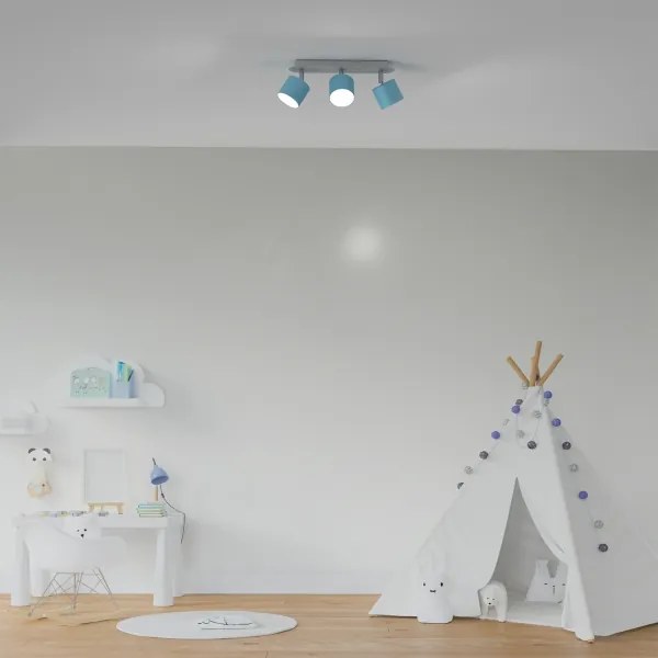 Bodové svietidlo DIXIE 3xGX53/11W/230V modrá