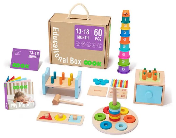 13–18 mesiacov Edukačný box Midi 6 ks