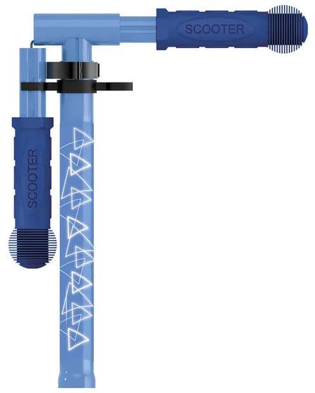 Playtive 100361240 Kolobežka s LED kolieskami, modrá, 2 kolieska