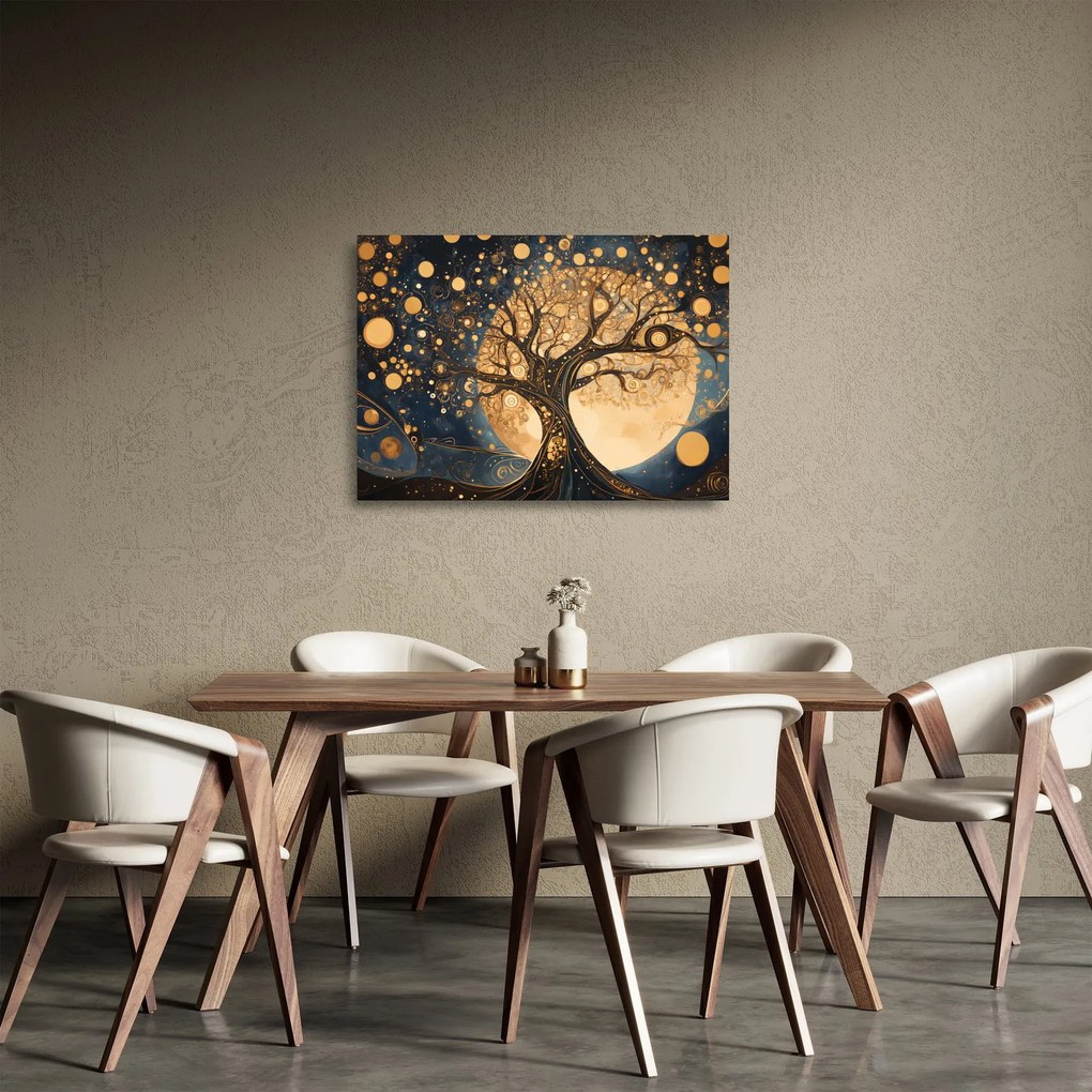 Sklenený obraz – Surrealistický strom (70x50 cm)