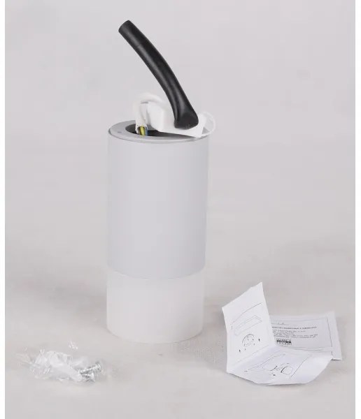 Bodové svietidlo TUBA 1xGU10/15W/230V šedá/biela