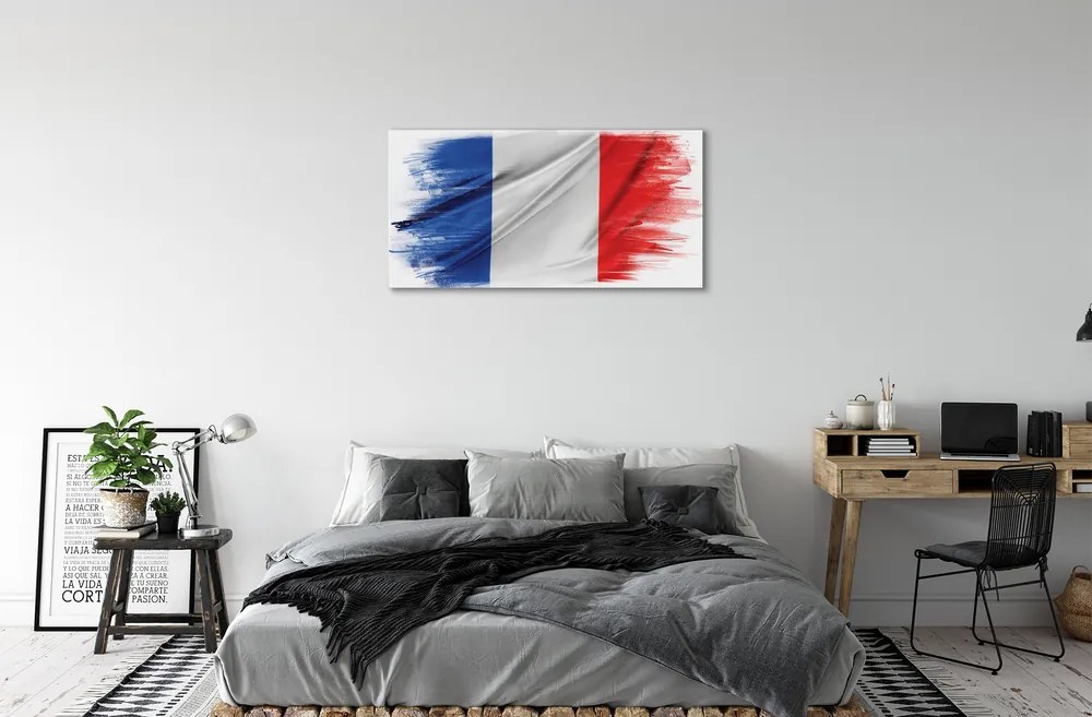 Obraz canvas vlajka Francúzsko 125x50 cm