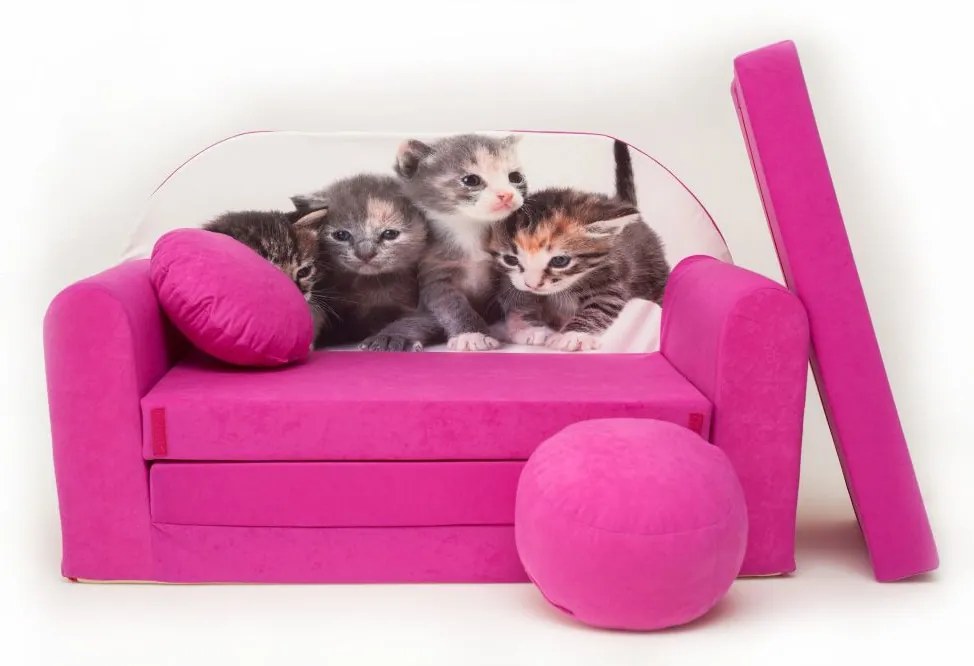 Detská pohovka Mačička