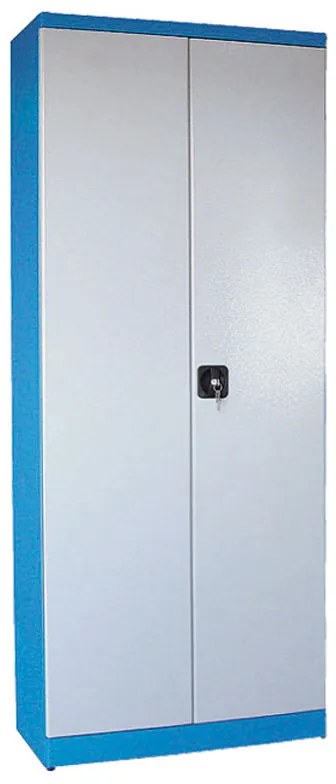 Policová dielenská skriňa na náradie GD, 4 police, zváraná, nosnosť 50 kg, 780 x 580 x 1920 mm