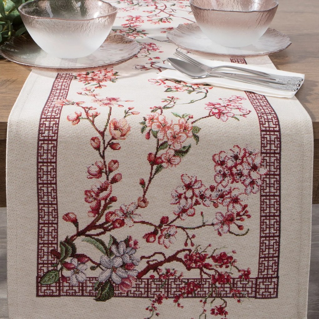 EUROFIRANY GOBELÍNOVÝ BEHÚŇ NA STÔL THAI 45X140 CM VZOROVANÝ