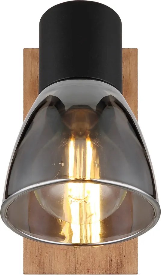 Nástenná lampa Claude, čierna