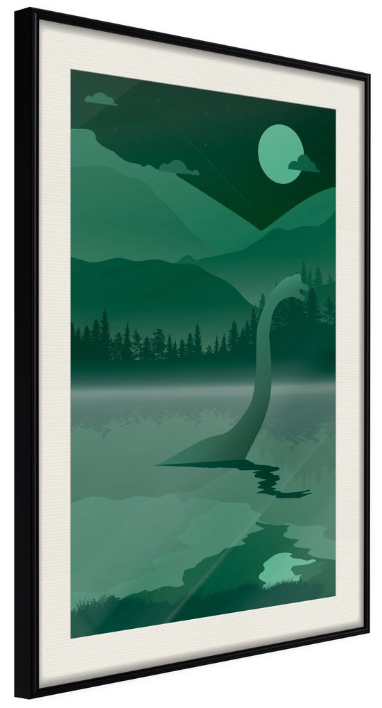 Artgeist Plagát - Loch Ness [Poster] Veľkosť: 20x30, Verzia: Zlatý rám