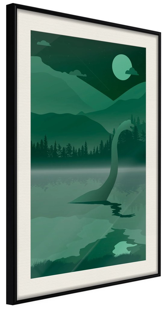 Artgeist Plagát - Loch Ness [Poster] Veľkosť: 30x45, Verzia: Zlatý rám