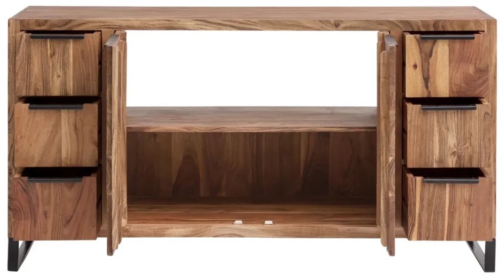 furniture-nabytek.cz - Masivní podstavec pod umyvadlo Sydney Light II z akácie, lakovaný, hnědý
