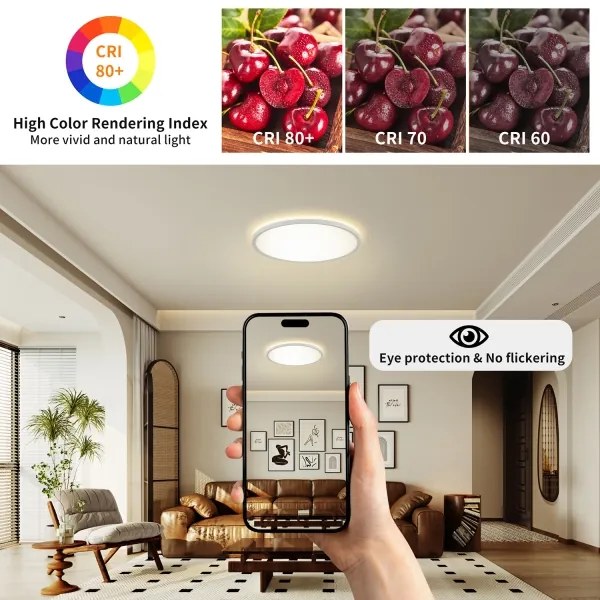 Brilagi-LED stmievateľné svietidlo so senzorom ULTRA SLIM LED/24W/230V pr.42 cm+