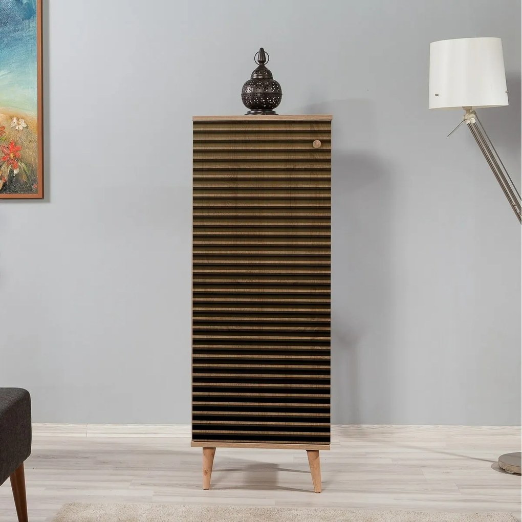 Skrinka na topánky Mega Sonoma Oak Stripes