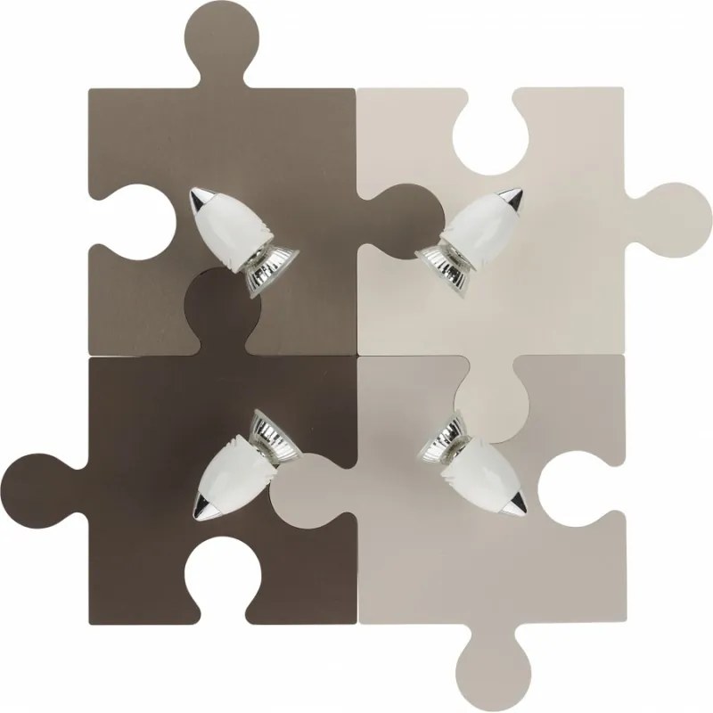 Detské svietidlo PUZZLE IV BROWN 6382