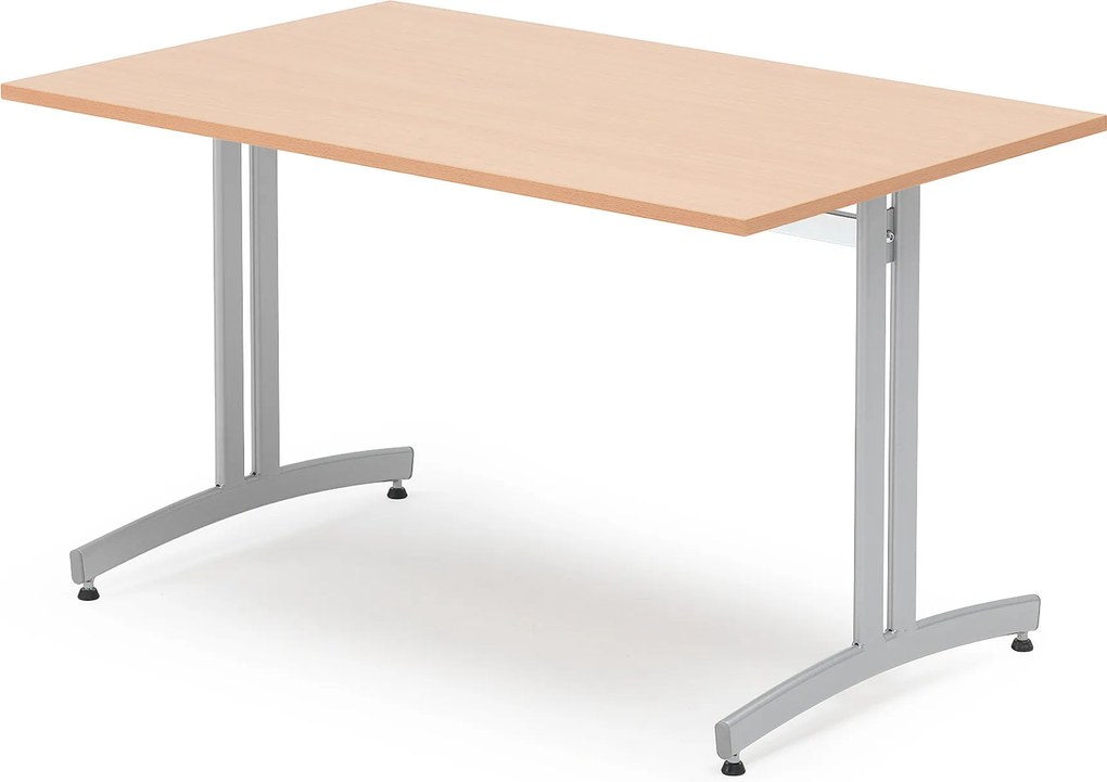 Jedálenský stôl Sanna, 1200x700 mm, buk / šedá