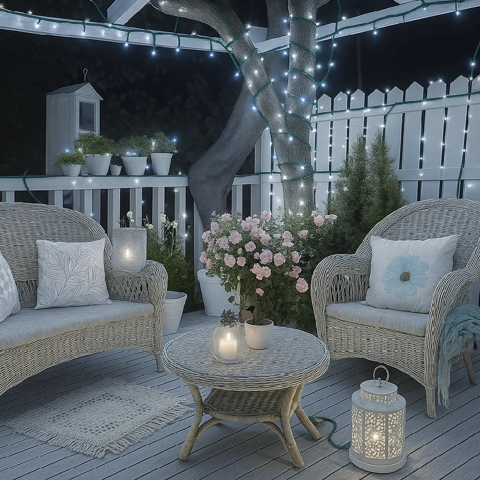 Vianočné svetielka vonkajšie FLASH studená biela 500 LED