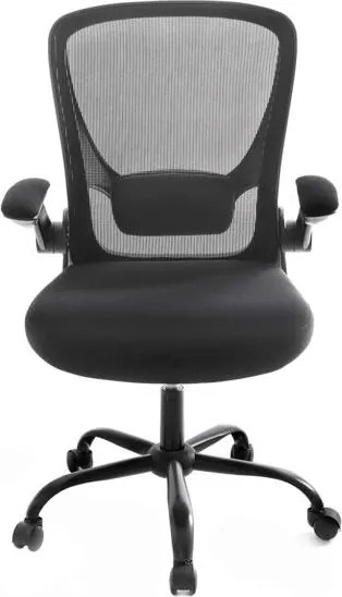 SONGMICS kancelárska stolička, ergonomická počítačová stolička, čierna